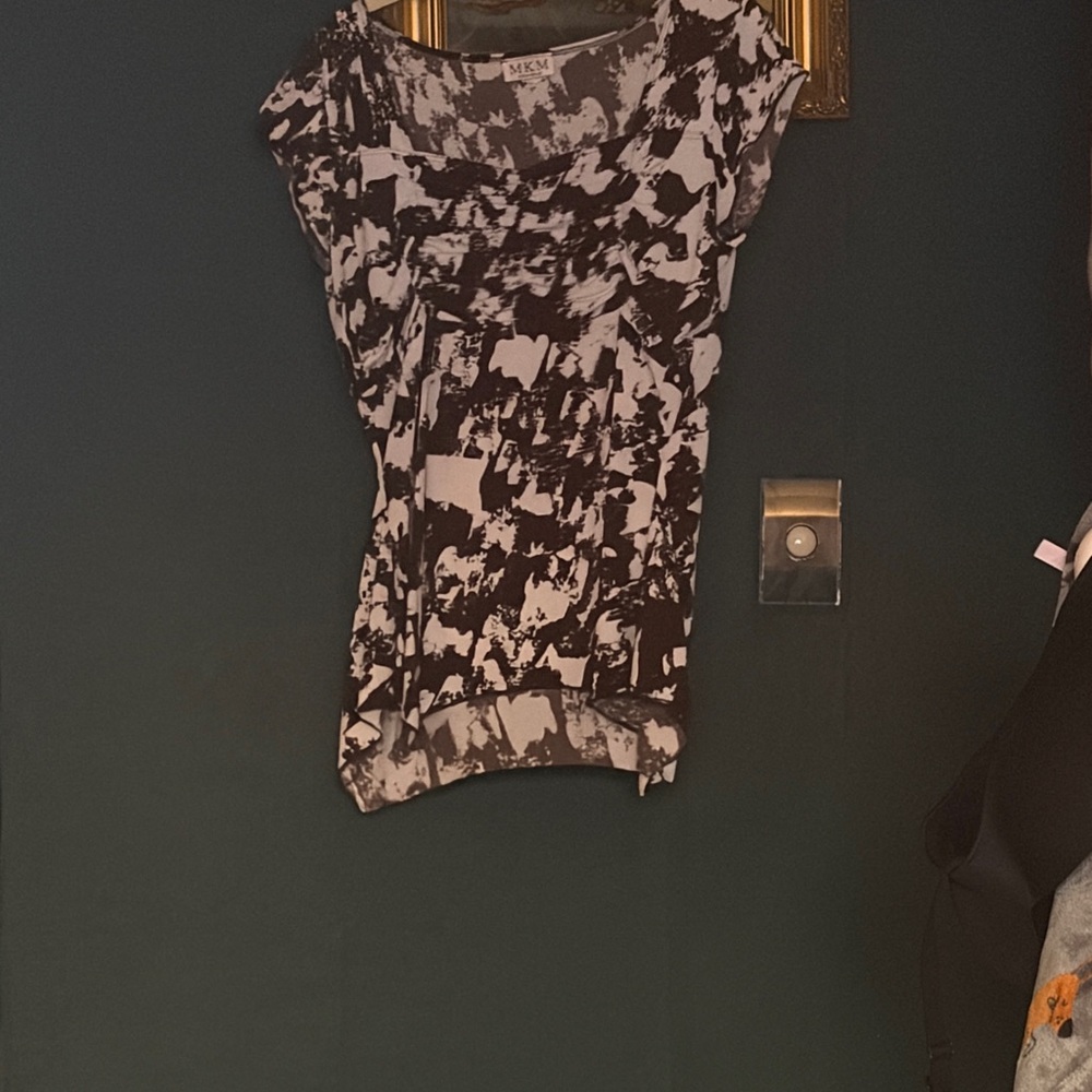 Mexx Monochrome Abstract Print Blouse